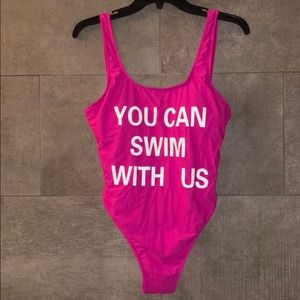 YOU CAN SWIM WITH US one piece